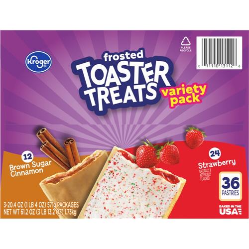 Kroger Variety Pack Frosted Toasted Treats 36 ct
