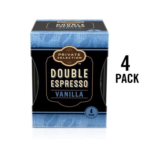 Private Selection Double Espresso Vanilla Coffee & Milk Beverage 4 ct / 8 fl oz
