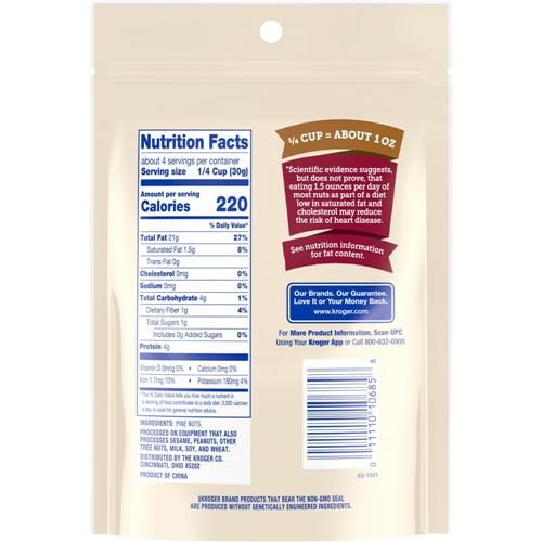 Kroger Whole Pine Nuts 4 oz