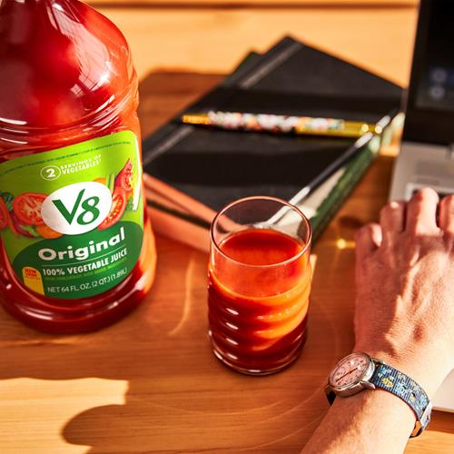 V8 Original 100% Vegetable Juice, 64 Fl Oz Bottle