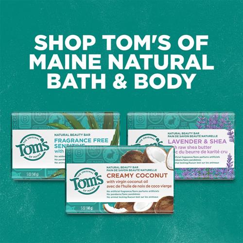 Toms Of Maine Natural Beauty Bar Soap, Lavender & Shea With Raw Shea Butter, 5 Oz.