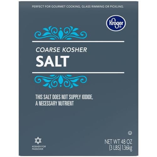 Kroger Coarse Kosher Salt 48 oz