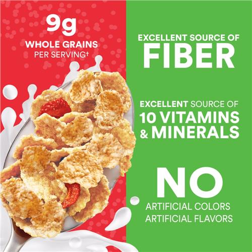 Kroger Toasted Flakes with Real Strawberries Cereal 11.2 oz