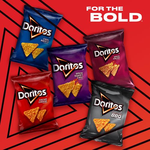 Doritos Tortilla Chips, Golden Sriracha, 2.625 Oz Bag