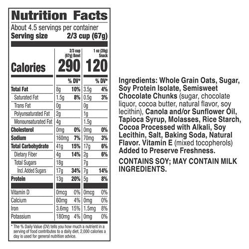 Nature Valley Protein Granola, Oats And Dark Chocolate Granola, Resealable Snack Pouch, 11 Oz