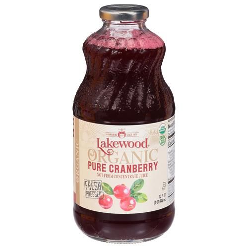 Lakewood Organic Cranberry Juice, 32 Fl Oz