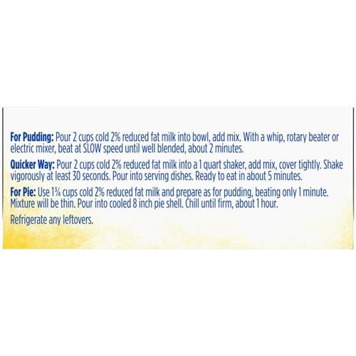 Kroger Banana Cream Pudding & Pie Filling 3.4 oz