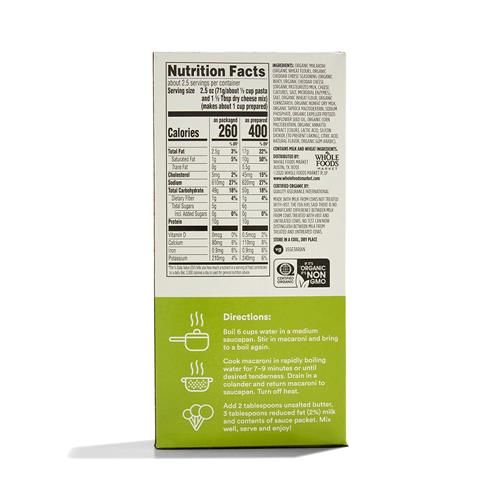 Whole Foods Market Organic Cheddar Macaroni & Cheese Shapes, Llama Adventure, 6 Ounce