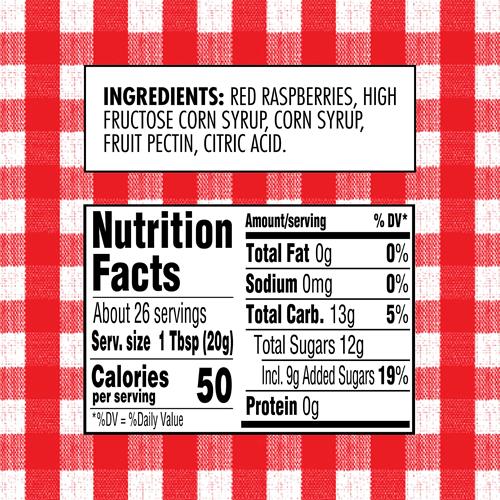 Smuckers Seedless Red Raspberry Jam, 18 Ounces