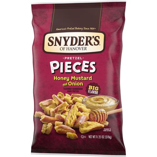 Snyders Of Hanover Pretzel Pieces, Honey Mustard And Onion, 11.25 Oz