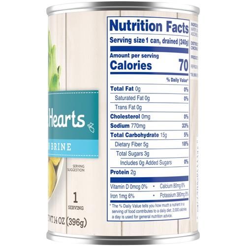 Kroger Artichoke Hearts in Brine 14 oz