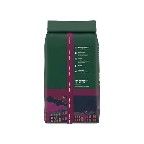 Starbucks Ground Coffee, Dark Roast Coffee, French Roast, 100% Arabica, 1 Bag (18 Oz)