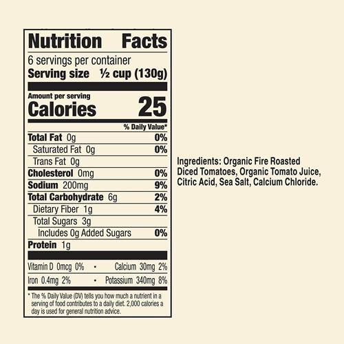 Muir Glen Organic Diced Fire Roasted Canned Tomatoes, 28 Oz.
