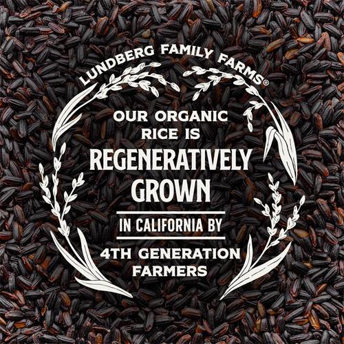 Lundberg Black Pearl Rice, Regenerative Organic Certified – Full-Bodied Black Rice, Responsibly Grown In California, 16 Oz