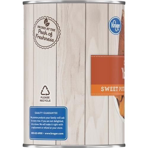 Kroger Cut Sweet Potato Yams in Syrup 40 oz