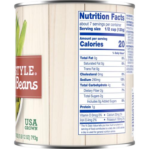 Kroger Italian Cut Green Beans Can 28 oz