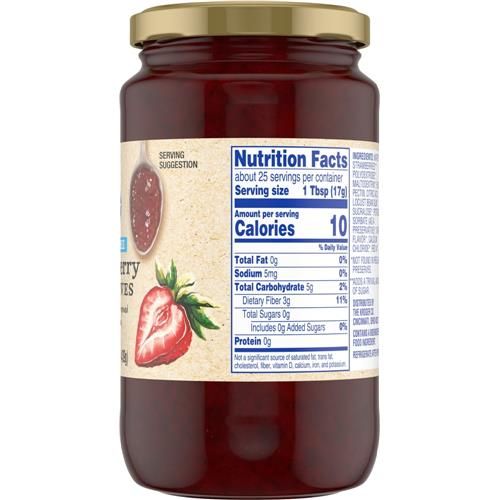 Kroger Sugar Free Strawberry Preserves 15.5 oz
