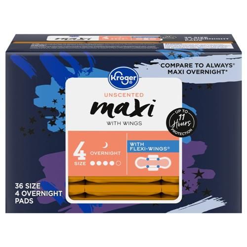 Kroger Heavy Maxi Pad 36 ct