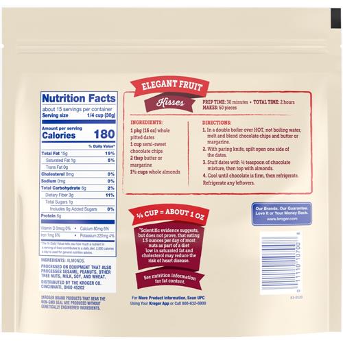 Kroger Whole Almonds 16 oz