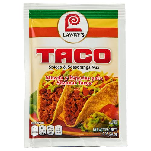 Lawrys Taco Spices & Seasonings Mix, 1 Oz