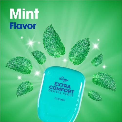 Kroger Extra Comfort Dental Floss Mint 43.7 yd / 2 pack
