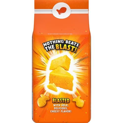 Goldfish Flavor Blasted Xtra Cheddar Cheese Crackers, Baked Snack Crackers, 6.6 Oz Bag