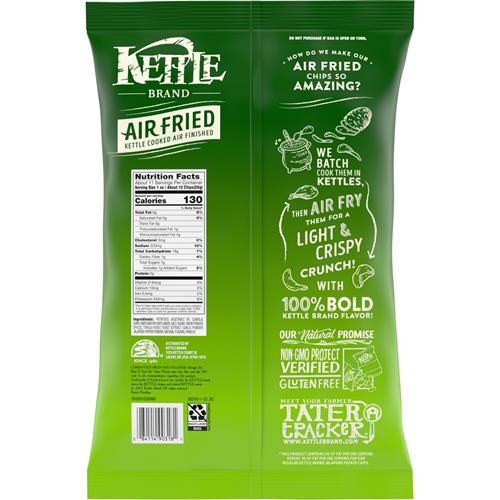 Kettle Brand Potato Chips, Air Fried Jalapeno Kettle Chips, 11.25 Ounce Party Size Bag