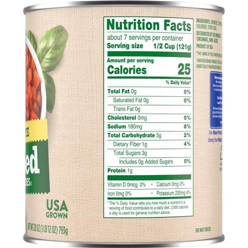Kroger Petite Diced Tomatoes 28 oz