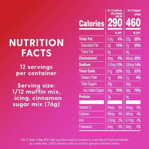 Duncan Hines Epic Cinnabon Bakery Inspired Muffin Kit, 32.42 Oz.