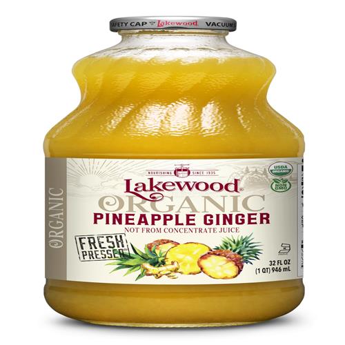 Lakewood Organic Pineapple Ginger Juice, 32 Fz
