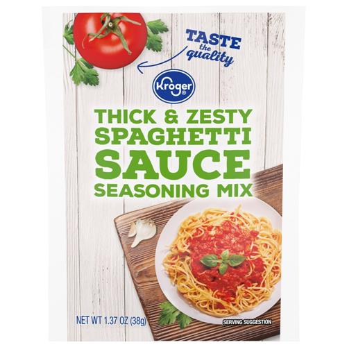 Kroger Thick & Zesty Spaghetti Sauce Seasoning Mix 1.37 oz