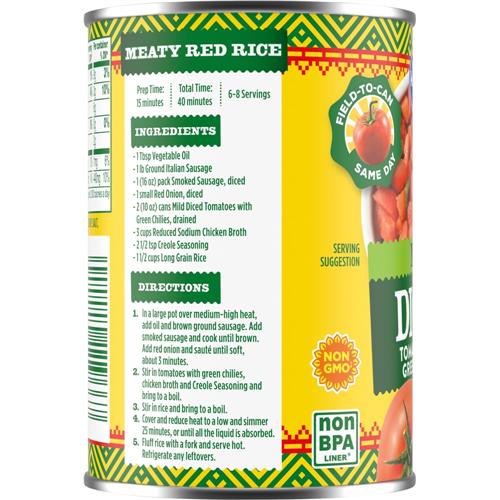 Kroger Mild Diced Tomatoes with Green Chilies 10 oz