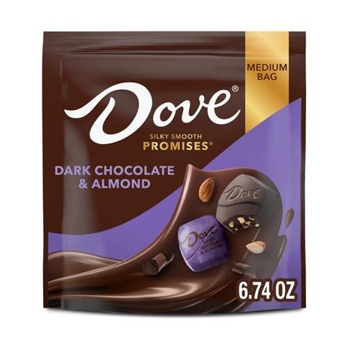Dove Promises Dark Chocolate & Almond Candy, 6.74 Oz Bag