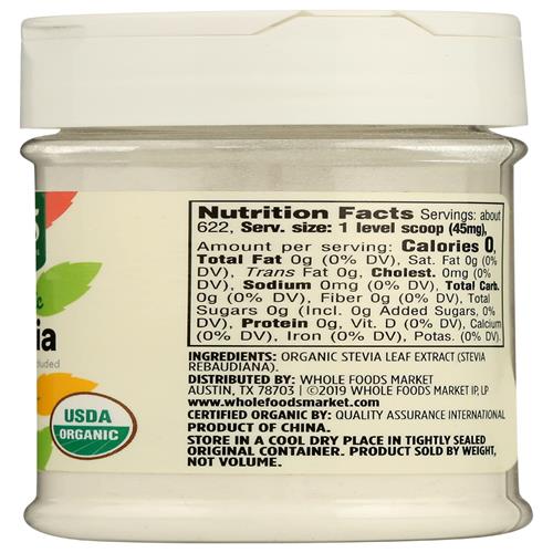 Whole Foods Market Organic Stevia Powdered Extracount, 1 Ounce