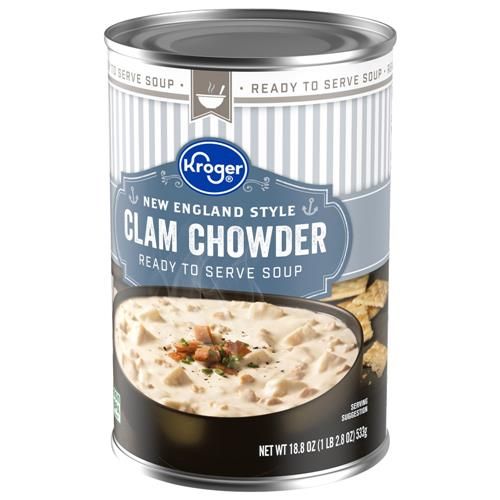 Kroger New England Style Clam Chowder 18.8 oz