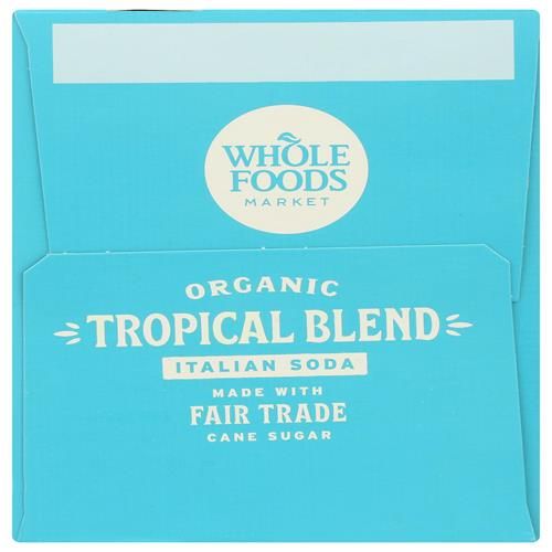 Whole Foods Market Organic Tropical Blend Italian Soda, 11.2 Fl Oz (Pack Of 4)