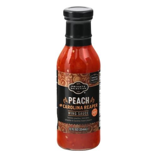 Private Selection Peach Carolina Reaper Hot Wing Sauce 12 fl oz