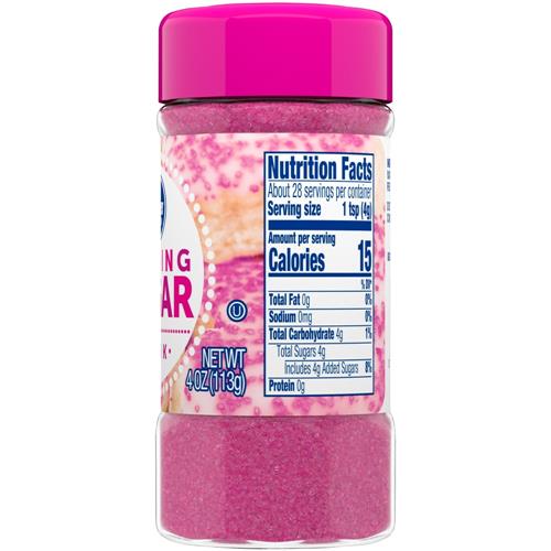 Kroger Pink Sanding Sugar 4 oz