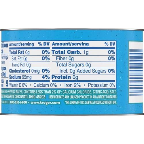 Kroger Diced Green Chile Peppers 4 oz