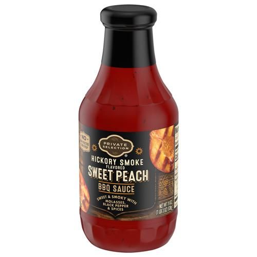 Private Selection Hickory Smoke Sweet Peach BBQ Sauce 19 oz
