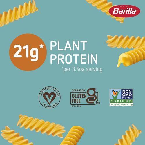 Barilla Chickpea Rotini Pasta, 8.8 Oz - Vegan, Gluten Free, Non Gmo & Kosher - Made With Plant Based Protein