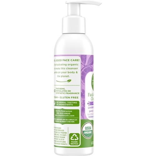 Simple Truth Organic Face Wash with Cream Cleansing Formula + Lavender Orange Scent 6 fl oz