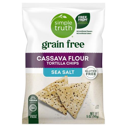 Simple Truth Grain Free Sea Salt Cassava Flour Tortilla Chips 5 oz