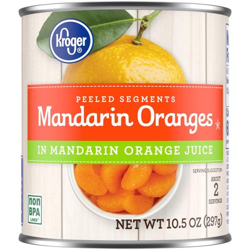 Kroger Canned Mandarin Oranges in Juice 10.5 oz