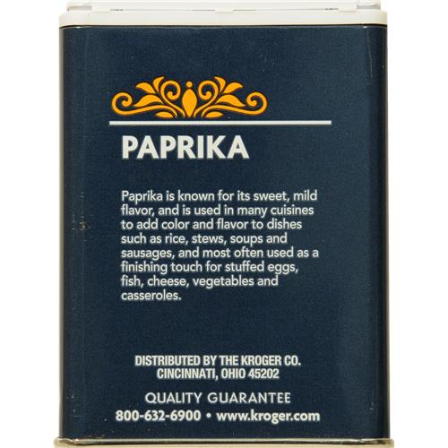 Kroger Ground Paprika 3.75 oz