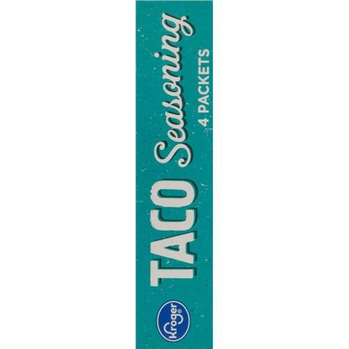 Kroger Taco Seasoning Packets 4 ct / 1.25 oz