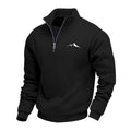Mid-length Loose-fit Zip-up Casual Hoodie With A Stand-up Collar And Hood