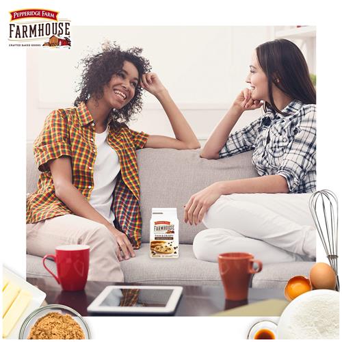 Pepperidge Farm Farmhouse Thin And Crispy Dark Chocolate Chip Cookies, 6.9 Oz Bag (14 Cookies)