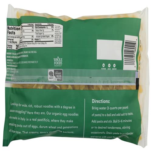 Whole Foods Market Organic Wide Egg Noodles, 16 Oz