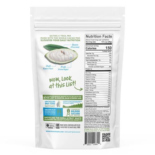 Blue Stripes Peanut Butter Banana Whole Cacao Trail Mix, 8 Oz